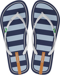 SANDÁLIA IPANEMA FEMININA BRASIL CORE AZUL/BRANCO/LARANJA 35