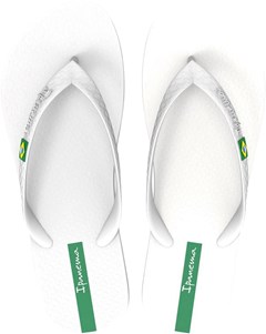 SANDÁLIA IPANEMA KIDS BRASIL BRANCO/BRANCO/VERDE 31/32