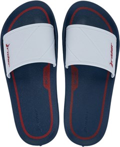 SANDÁLIA RIDER STREET SLIDE AZUL/BRANCO/VERMELHO 43/44