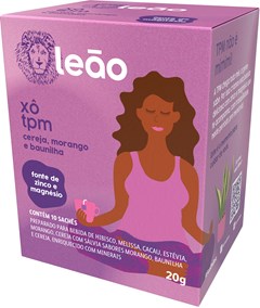 CHA LEAO 20G FASES XO TPM CEREJA/MORANGO/BAUNILHA