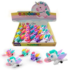 BRINQUEDO UNICORNIO A CORDA COM LUZ SORTIDO