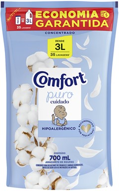 AMACIANTE COMFORT 700ML SACHE CONCENTRADO PURO CUIDADO