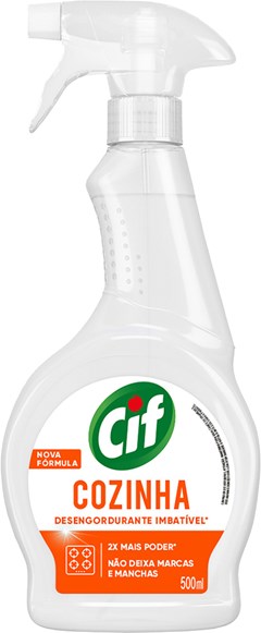 LIMPADOR CIF 500ML GATILHO DERRETE GORDURA VERMELHO