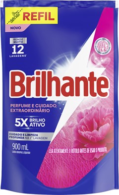 SABAO LIQUIDO BRILHANTE 900ML SACHE CUIDADO EXTRAORDINARIO
