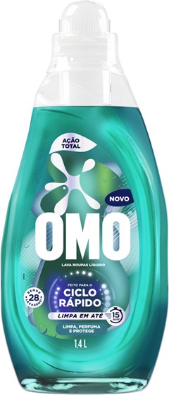 SABAO LIQUIDO OMO 1,4LT CICLO RAPIDO ACAO TOTAL
