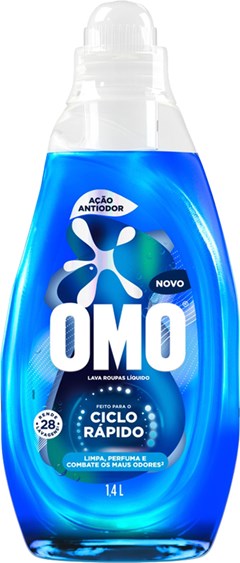 SABAO LIQUIDO OMO 1,4LT CICLO RAPIDO ANTI ODOR