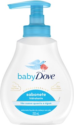 SABONETE BABY LIQUIDO DOVE 200ML HIDRATANTE