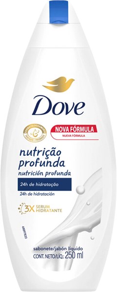 SABONETE LIQUIDO DOVE 250ML NUTRICAO PROFUNDA