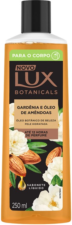 SABONETE LIQUIDO LUX 250ML GARDENIA E OLEO DE AMENDOAS
