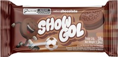 BISCOITO RECHEADO 38G LANCHINHO SHOW GOL CHOCOLATE