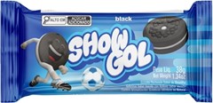 BISCOITO RECHEADO 38G LANCHINHO SHOW GOL BLACK BAUNILHA
