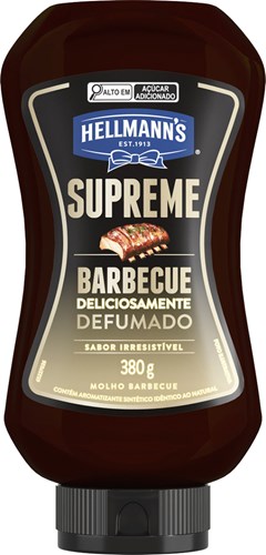 MOLHO BARBECUE HELLMANNS 380G SQUEEZE SUPREME
