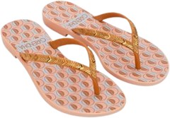 SANDÁLIA GRENDHA AMOR EM FLOR  LARANJA OCRE PEONIA 33/34