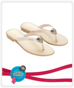 SANDÁLIA GRENDHA REFUGIO OFF WHITE 33/34