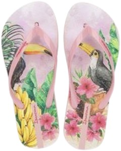 SANDÁLIA IPANEMA ORLA ROSA/ROSA/VERDE 37/38