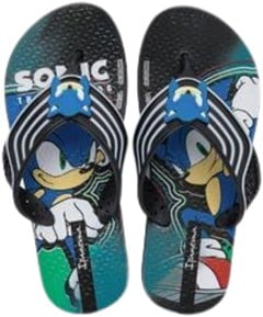 SANDÁLIA IPANEMA KIDS SONIC RUNNER PRETO/BRANCO/AZUL 33/34