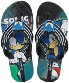 SANDÁLIA IPANEMA KIDS SONIC RUNNER PRETO/BRANCO/AZUL 36