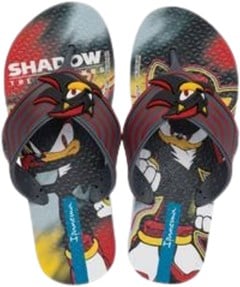 SANDÁLIA IPANEMA KIDS SONIC RUNNER BRANCO/CINZA/VERMELHO 33/34