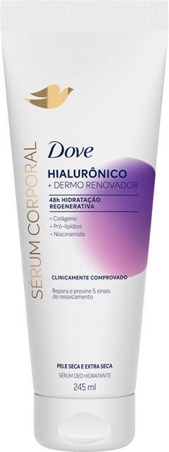 LOCAO DOVE 245ML SERUM CORPORAL HIALURONICO