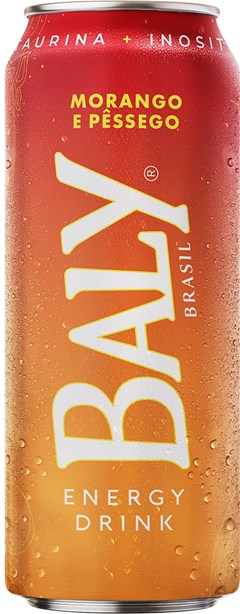 BEBIDA ENERGETICO BALY 473ML MORANGO E PESSEGO LATA