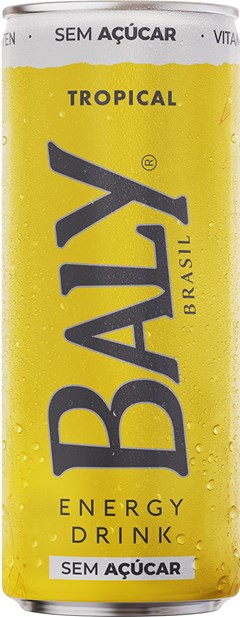 BEBIDA ENERGETICO BALY 250ML TROPICAL S/AÇUCAR LATA