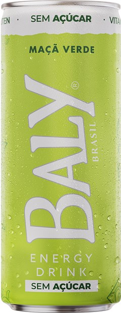 BEBIDA ENERGETICO BALY 250ML MAÇÃ VERDE S/AÇUCAR LATA