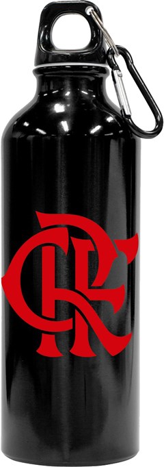 GARRAFA ALUMINIO FLAMENGO 500ML PRETO