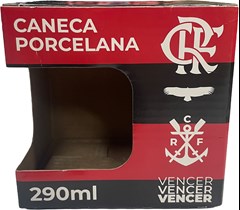 CANECA PORCELANA 290ML FLAMENGO