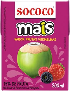SUCO SOCOCO MAIS 200ML F.VERM/AG COCO TP