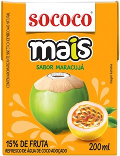 SUCO SOCOCO MAIS 200ML MARAC/AG COCO TP