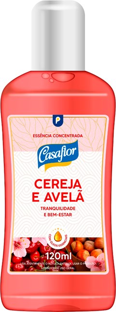 ESSÊNCIA CONCENTRADA 120ML CASAFLOR CEREJA E AVELÃ