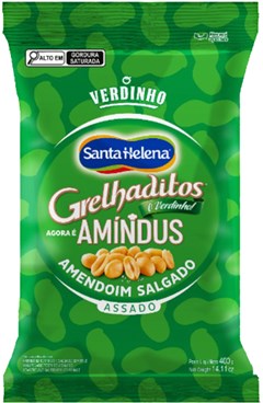 AMENDOIM SANTA HELENA 400G SEM PELE MENDORATO