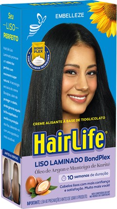 CREME ALISANTE HAIR LIFE 180G LISO LAMINADO