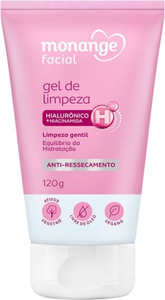 GEL LIMPEZA FACIAL MONANGE 120G GENTIL
