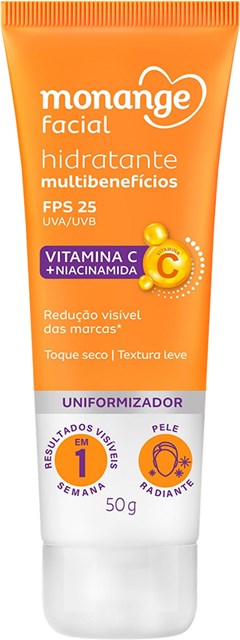 HIDRATANTE FACIAL MONANGE 50G MULT BENEFÍCIOS