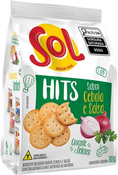 BISCOITO SALG SOL HITS 80G CEBOLA/SALSA