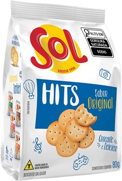 BISCOITO SALG SOL HITS 80G ORIGINAL