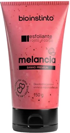 CREME ESFOLIANTE ROSTO E CORPO BIO INSTINTO 150G MELANCIA