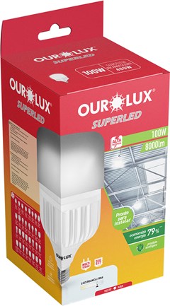 LÂMPADA LED BIVOLT OUROLUX 100 WATTS