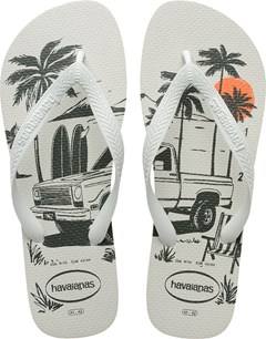 SANDÁLIA HAVAIANAS ALOHA BRANCO/VERDE OLIVE 41/42