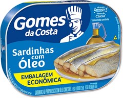 SARDINHA GOMES DA COSTA 250G OLEO