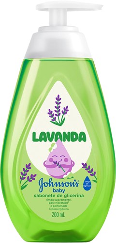 SABONETE BABY LÍQUIDO JOHNSON  200ML LAVANDA