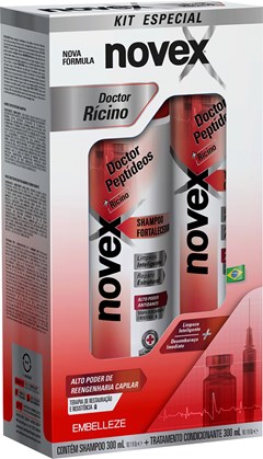 SHAMPOO + CONDICIONADOR NOVEX 300 ML DOCTOR PERTIDEOS