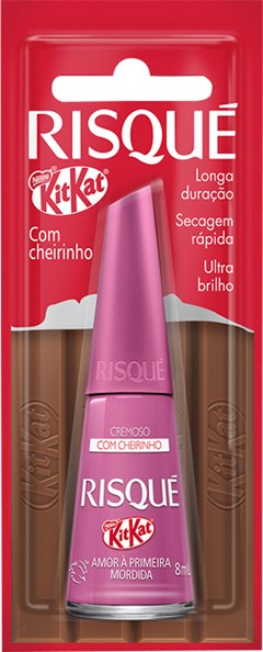 ESMALTE RISQUE BL CREMOSO KIT KAT AMOR A PRIMEIRA MORDIDA