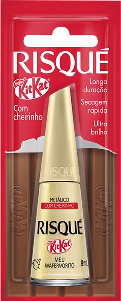 ESMALTE RISQUE BL METALICO KIT KAT MEU WAFERVORITO