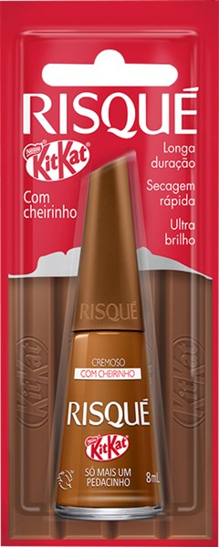 ESMALTE RISQUE BL CREMOSO KIT KAT SO MAIS UM PEDACINHO