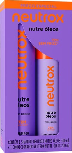 X HIDRA SHAMPOO 300ML + CONDICIONADOR 200ML NEUTROX NUTRE ÓLEOS