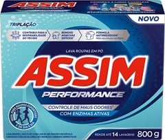 SABÃO PÓ ASSIM 800G CART PERFORMANCE