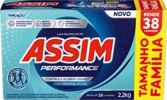 SABÃO PÓ ASSIM 2,2KG CART PERFORMANCE