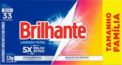 SABÃO EM PÓ BRILHANTE 2,2KG LIMP TOTAL